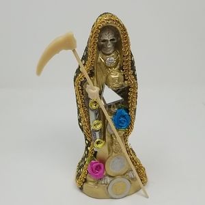 Gold Santa Muerte Statue From Mexico